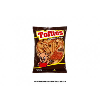 SALGADINHO - TOFITOS - 40g - BACON - CX10